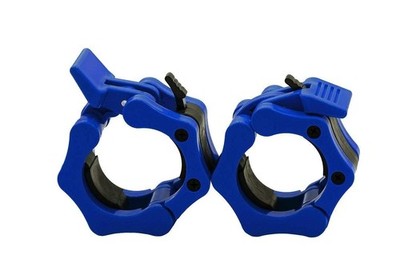Olympic 2 inch Barbell Clamps - Blue