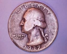 1937-D WASHINGTON QUARTER   **331-6