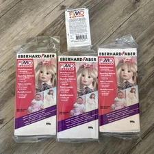 Eberhard Faber Fimo 500gr Puppen Sculpting Porcelain Oven Bake Clay x3 Flesh