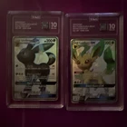 TAG 10 Pokemon Sun & Moon Hidden Fates Shiny UMBREON GX LEAFEON GX