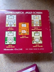 Game and Watch Nintendo Super Mario Bros Game in Original Box Instructions Luigi
