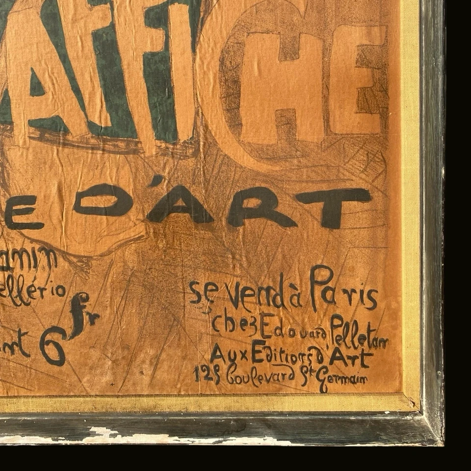 Antiguo póster de arte francés de los años 1890 Pierre Bonnard 23x32 en arte original Foto 4 de 4
