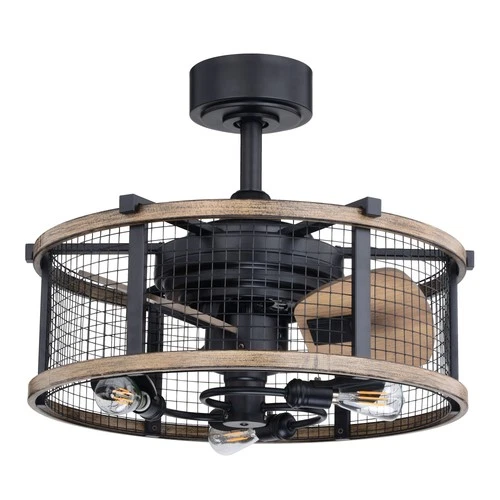 Vaxcel Lighting Humboldt 21 Humboldt 21" 3 Blade Indoor Ceiling - Black - Picture 7 of 12