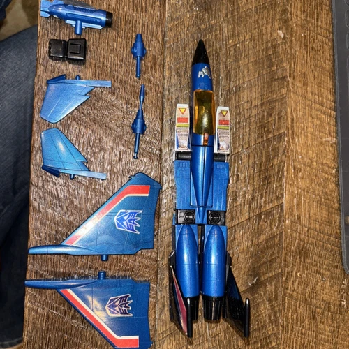 VTG 1985 Hasbro G1 Transformers Decepticon Thundercracker Figure Mostly Complete