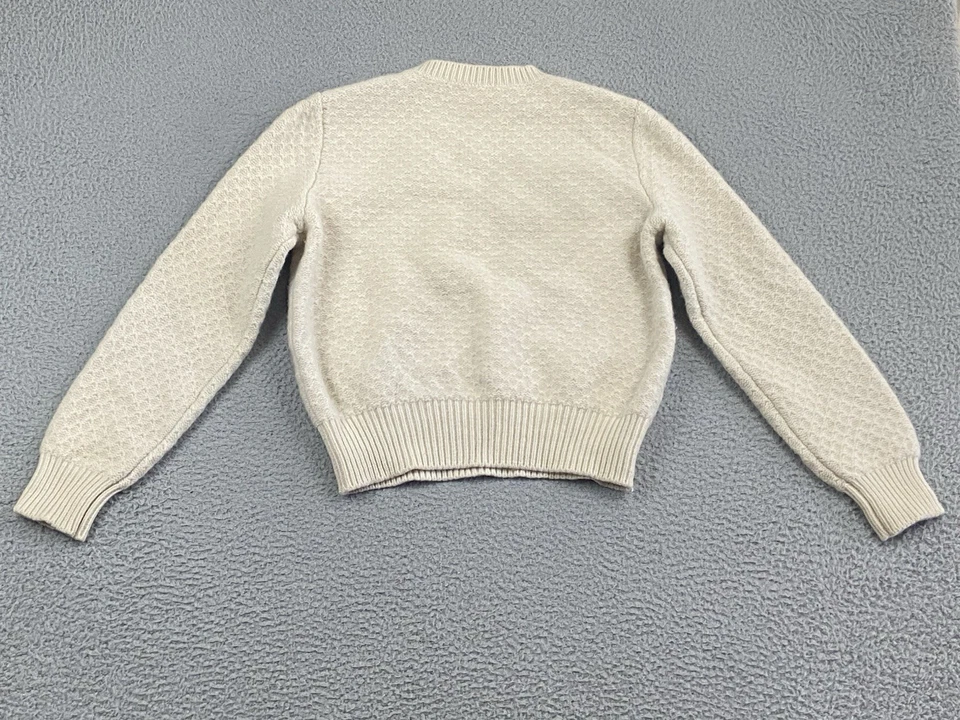 A.P.C. Suéter para mujer semilla musgo tejido lana cachemir S diseñador Lux Crop Foto 2 de 4