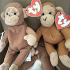NUTS / 2 BONGO BEANIE BABY TY Vintage 90s Full Size Squirrel McDonald’s Monkeys — photo 8