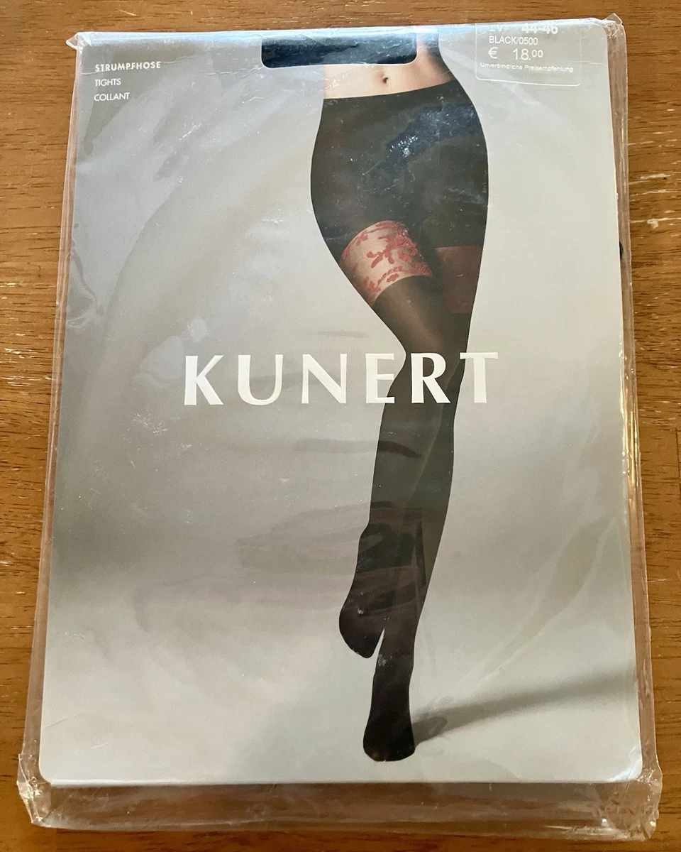 Collant vintage KUNERT 'Perfect 30 Den' T IV 46-48 graphit neu Feinstrumpfhose