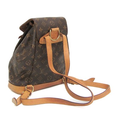 LOUIS VUITTON MONTSOURIS MM BACKPACK BAG MONOGRAM M51136 SP1000 RQ01941 Louis Vuitton Monogram Montsouris MM M51136 Backpack Brown  main image 4