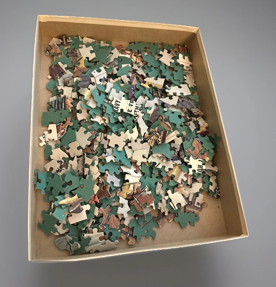 Parker Brothers Jigsaw Puzzle Norman Rockwell-Saturday Evening Post LUNCH BREAK - Image 3 of 3