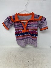 Native American Seminole Miccosukee Patchwork Handmade Colorful Top Child 29