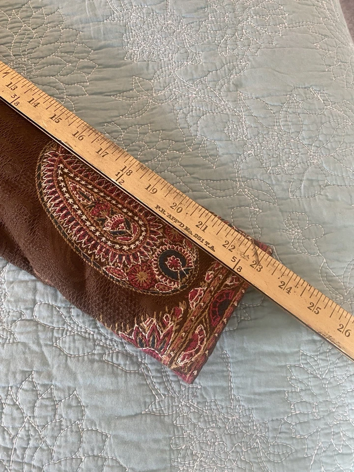 Блейзер Coldwater creek 6 в западном стиле коричневый с вышивкой  - Изображение 4 из 4