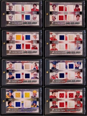 2010/11 ITG Decades 1980s For Your Country Black /80 Complete Set (8) Game-Used 