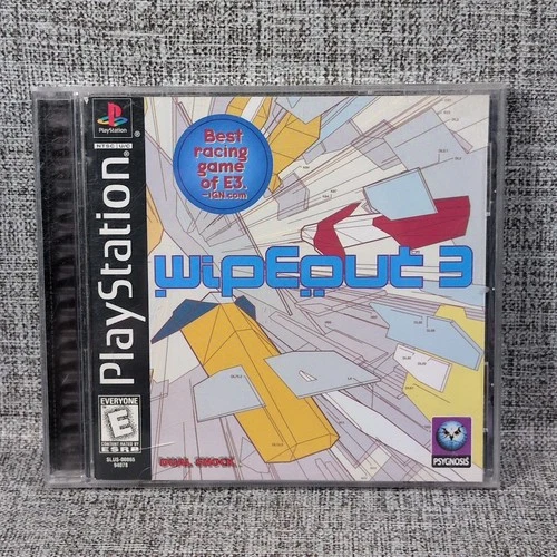 Wipeout 3 (Sony PlayStation 1, 1999) Complete W/ Manual Tested Working