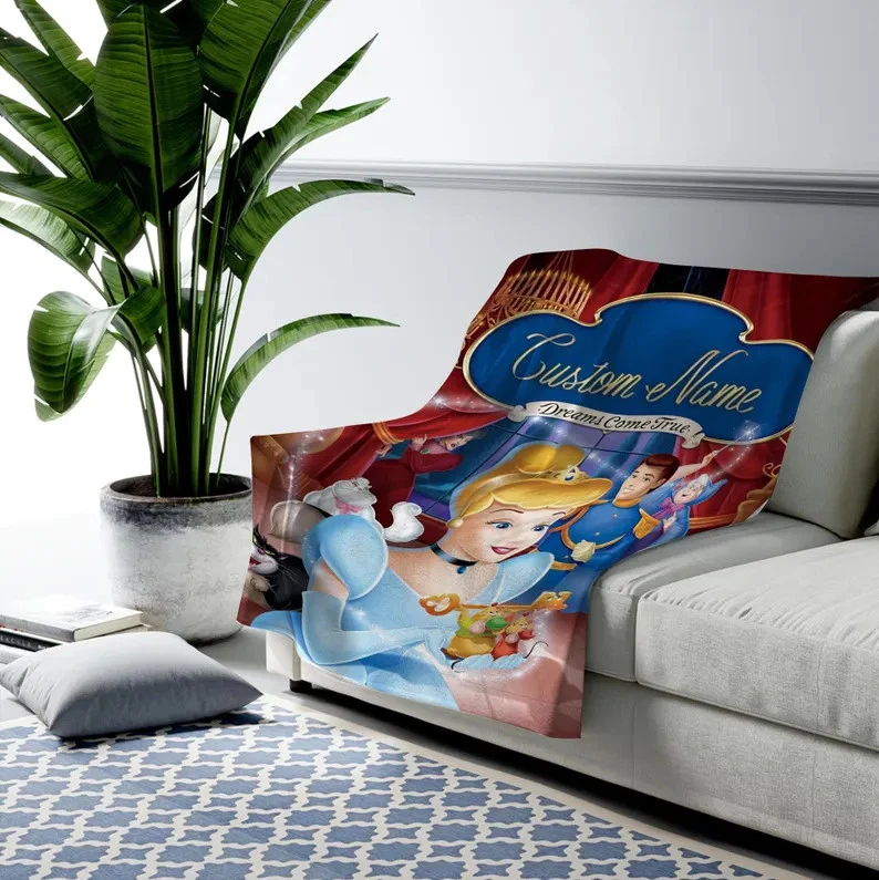 Disney Cinde Princess Dreams Come True With Key Customize Fleece Blanket