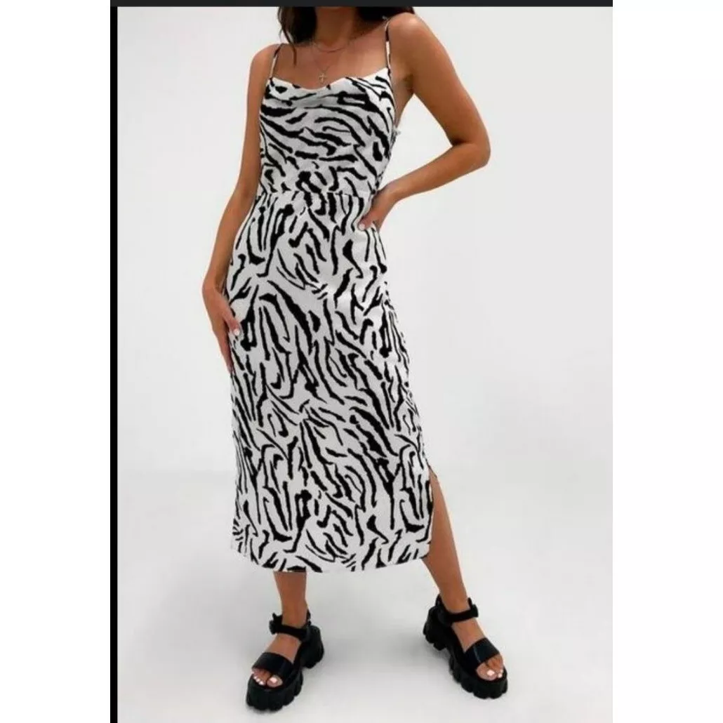 Missguided zebra dress deals