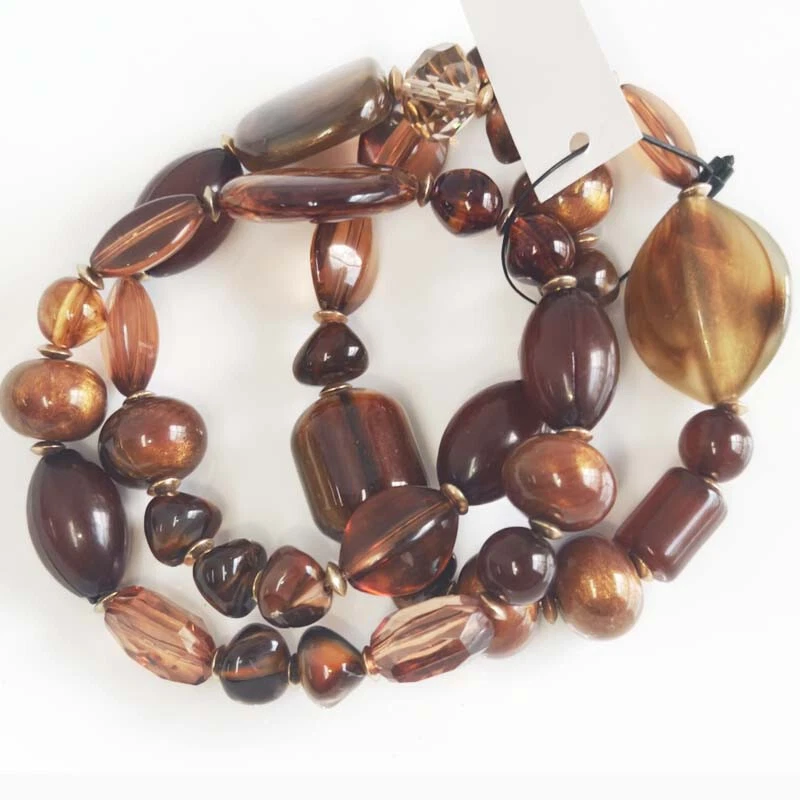 Pulsera elástica apilable 3 piezas Chicos Boho elegante mujer fiesta vacaciones joyería Foto 2 de 4