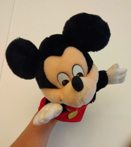 Vintage 1990s Applause Mickey Mouse Hand Plush Puppet Classic 10"  - Afbeelding 1 van 5