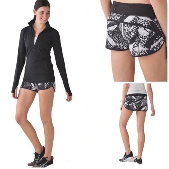 Lululemon Speed Up Short Vintage pattern RARE Low-Rise Lined