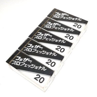 Feather Artist Club Replacement PROFESSIONAL BLADE PB-20 5 packs 100 blades
