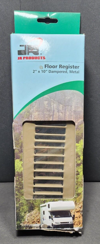 RV Floor Register - Dampered - New in Box Brown 2" x 10"