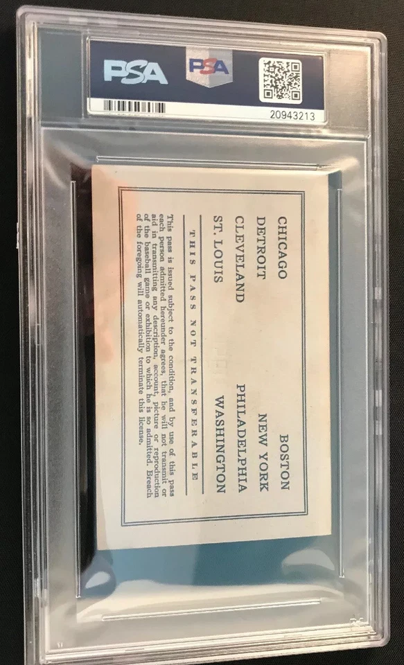 1951 Mickey Mantle Debut 1st Hit/HR RC Ticket Pass PSA Joe Di Maggio Last YR ⚾️ - Image 4 of 4