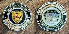 Walt Disney World Security Division Wilderness Lodge Resort FL Challenge Coin