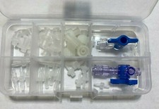 Connection Adaptor Kit with Luer Lock, Thread and Barb 37 PCS
