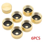 6PCS Solid Brass Propane Bottle Caps For Refill 1 LB Gas Tank Cylinder Seal NEW