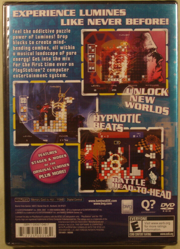 Lumines Plus PS2 nuevo precintado - Imagen 2 de 2