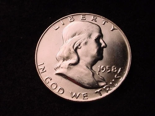 1958-D HALF DOLLAR SUPERIOR BU HALF DOLLAR!!   #33**