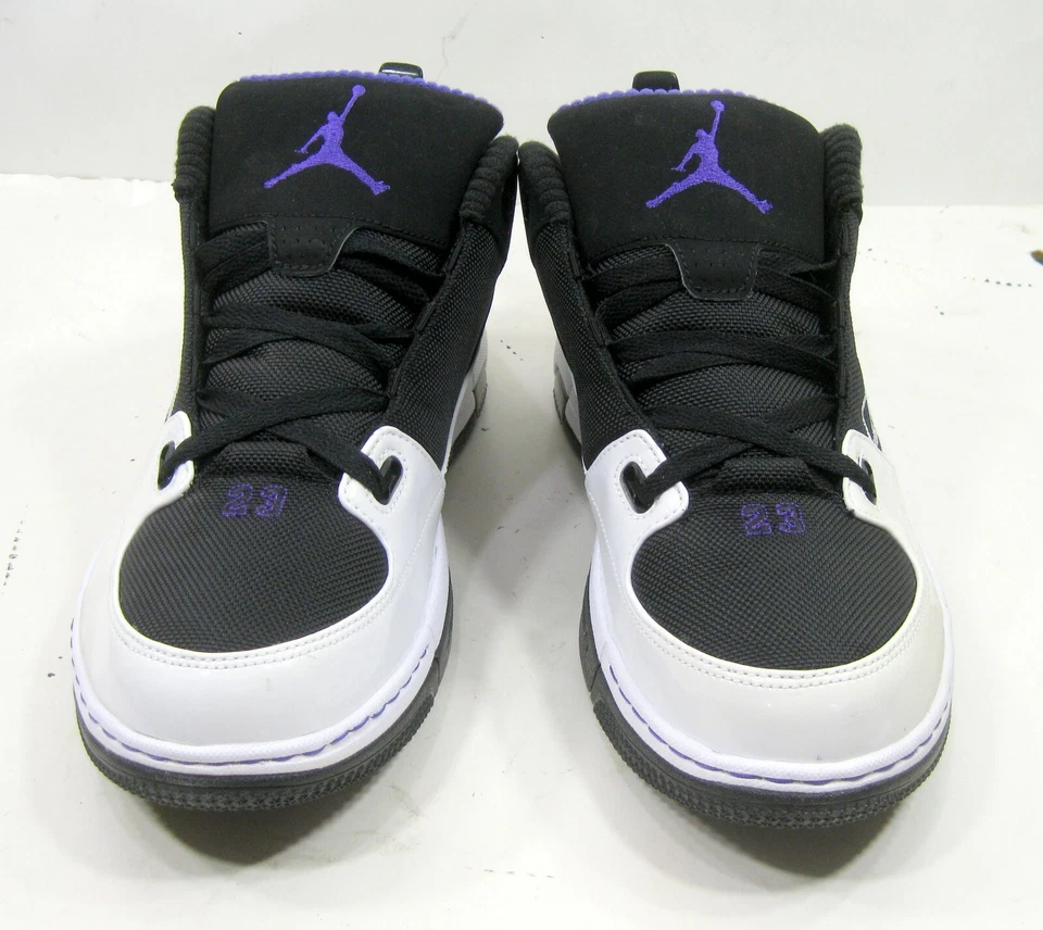 РЕДКАЯ🔥 343065-102 Air Jordan Ol'School II низкий черный белый фиолетовый мужчин размер 10,5 - Изображение 4 из 4