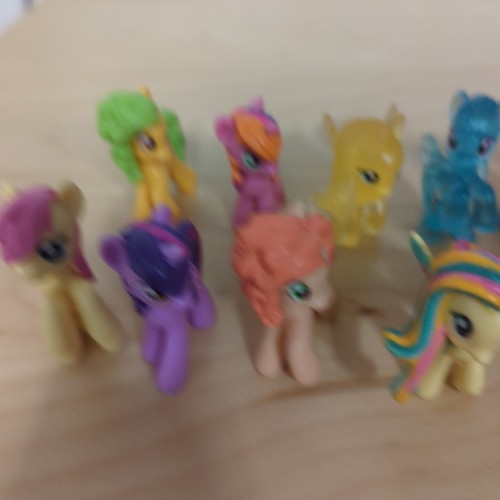 Lot of 14 My Little Pony Mini Ponies Figures Some With Glitter - Picture 4 of 5