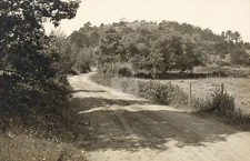 On road to Pine Hill, Ogunquit, ME Maine 1913  RPPC Photo Postcard Copy