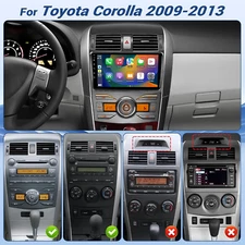 Apple CarPlay For Toyota Corolla 2009-2013 Android 12 GPS Car Stereo Navi Radio
