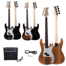 Electric Guitar Bass School Band Basswood 4 Strings W/ 20W AMP