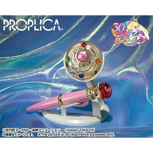 Sailor Moon PROPLICA Transformation Brooch & Disguise Pen Set Brilliant Color - Picture 3 of 9