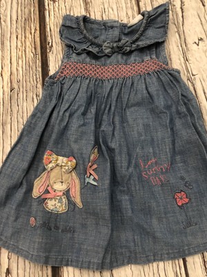 next denim dress baby