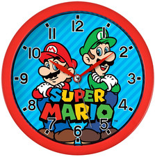 Officially Licensed Super Mario Battery Operated Wall Clock 25cm