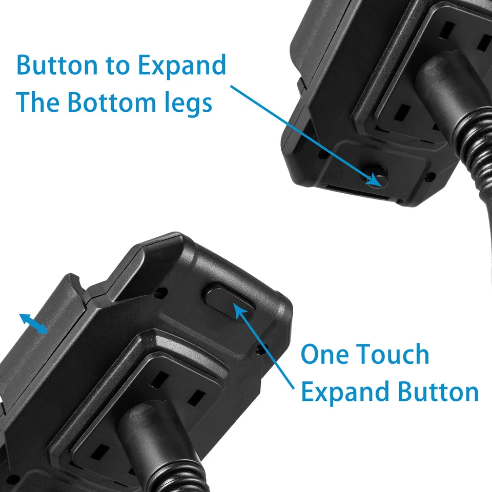 Soporte ajustable de cuello de cisne con soporte para teléfono Android iPhone Foto 3 de 4