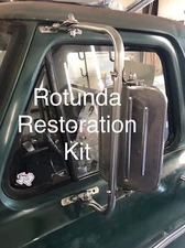 1967-1972 Ford F100 F250 F350 Rotunda West Coast Jr.  Mirror Stainless Bolt Kit