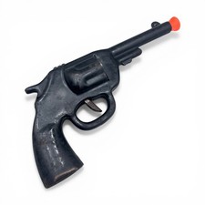 Vintage 1950s Wyandotte Toys Pressed Steel Black Toy Gun Gangster Pistol