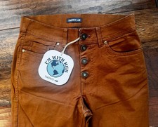 NWT 90 Toad Co Earthworks Kick Flare Ankle Pants Button-Fly Brown Sugar Size 6