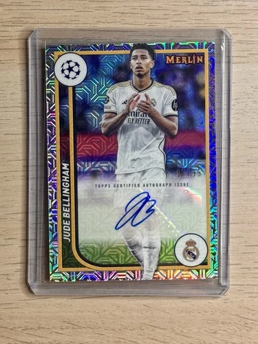 2023-24 Topps Merlin Chrome UCC Jude Bellingham Mojo Refractor Auto /99 #AU-JB