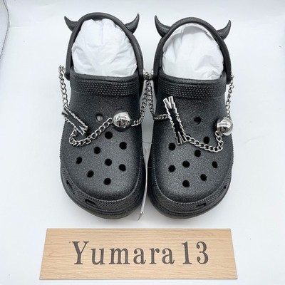 LE SSERAFIM Crocs Bae Clog Glitter Black 212454-9DO Unisex Size | eBay
