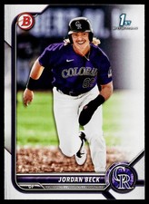 Jordan Beck 2022 Bowman Draft #BD-34 Colorado Rockies