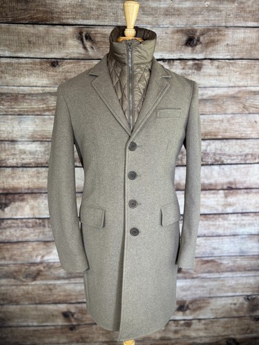 Burberry Brit Wool Cashmere Overcoat w/ Vest Size M