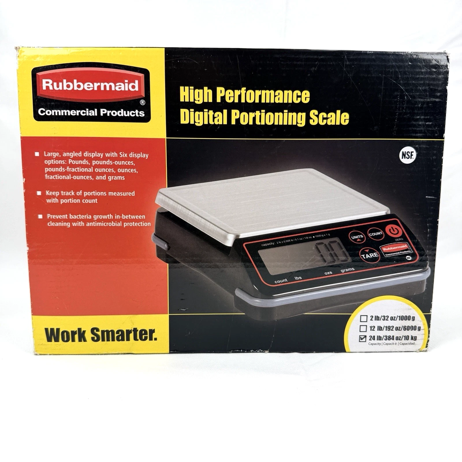 NEW Rubbermaid High Performance Digital Portioning Scale 24lb 384oz Commercial
Opens in a new window