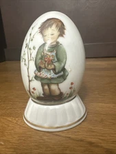 Schmid Collector Egg Spring Bouquet Inspired By Berta Hummel 1983 Ltd Edition