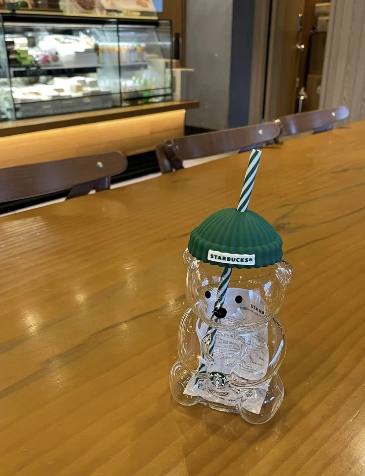 Starbucks Barista Bear Cup Edición Limitada Taza de Vidrio Regalo Navidad 503 ml 2026 - Imagen 4 de 4