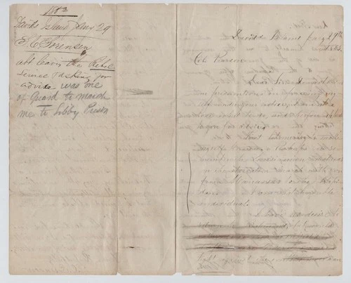CONFEDERATE CIVIL WAR LETTER - 7th Louisiana Vols, GETTYSBURG POW, Seeks Amnesty